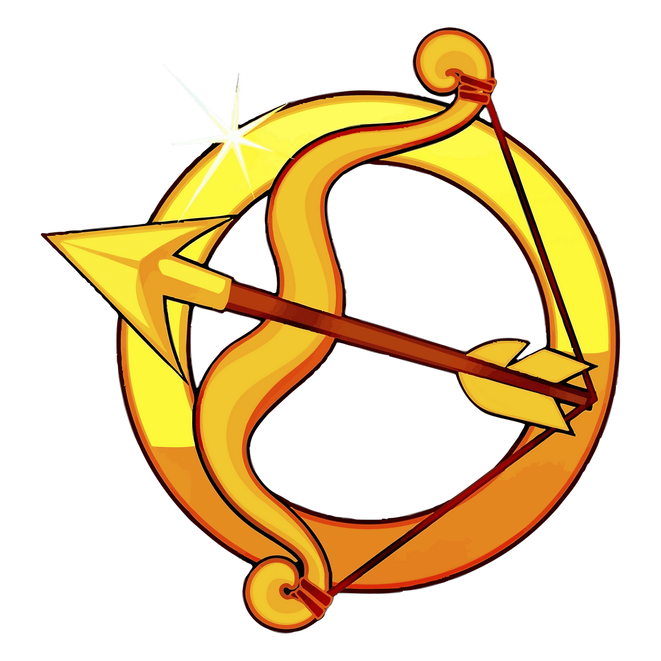 Sagittarius symbol png sticker, astrology