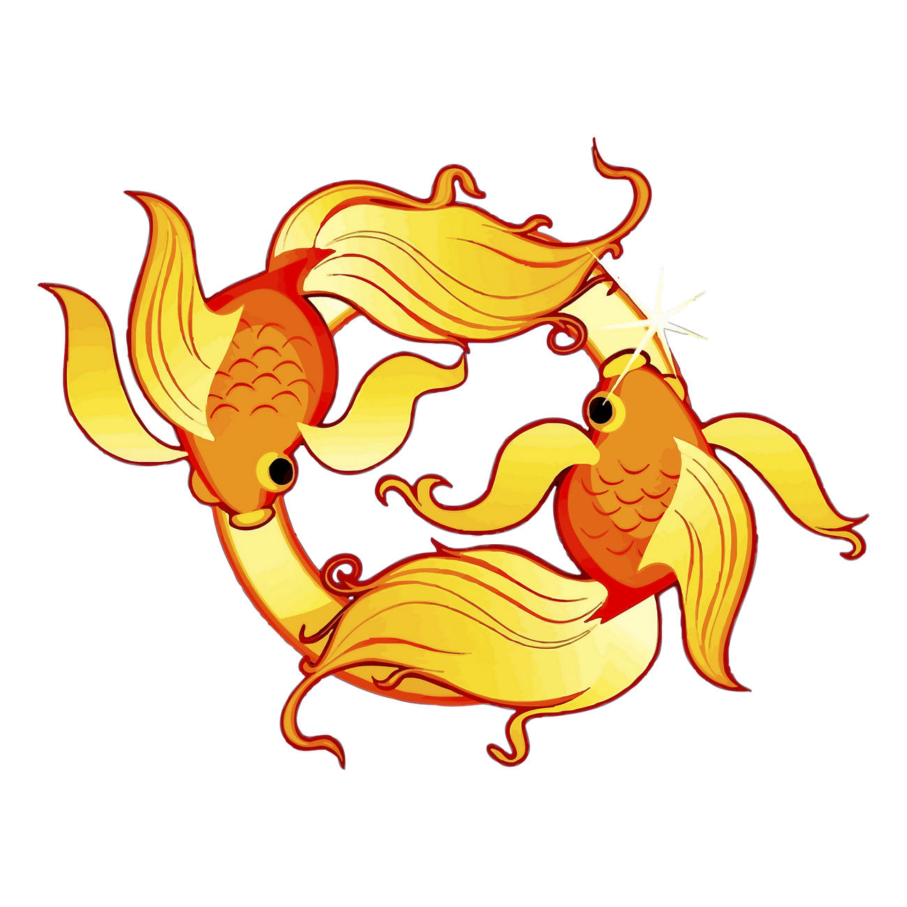 Pisces symbol png sticker, astrology