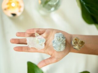 Photo by Olha Ruskykh on <a href="https://www.pexels.com/photo/close-up-photo-of-crystal-stones-on-a-person-s-hand-6954663/" rel="nofollow">Pexels.com</a>