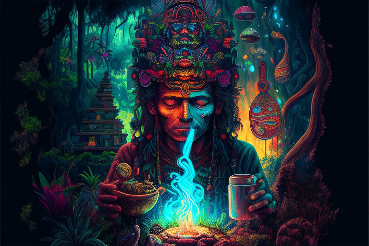ayahuasca, psychedelic, shaman